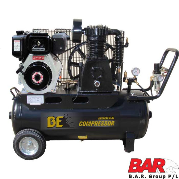 BE Diesel Air Compressor - Industrial Belt Drive